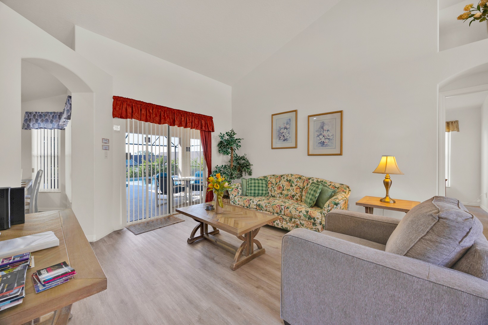 Formal living room with comfortable seating