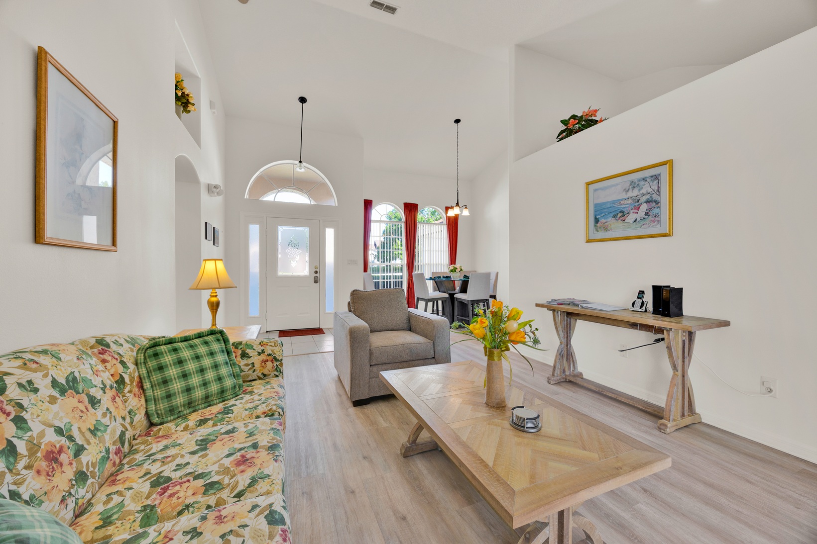 Elegant seating area in the main living space