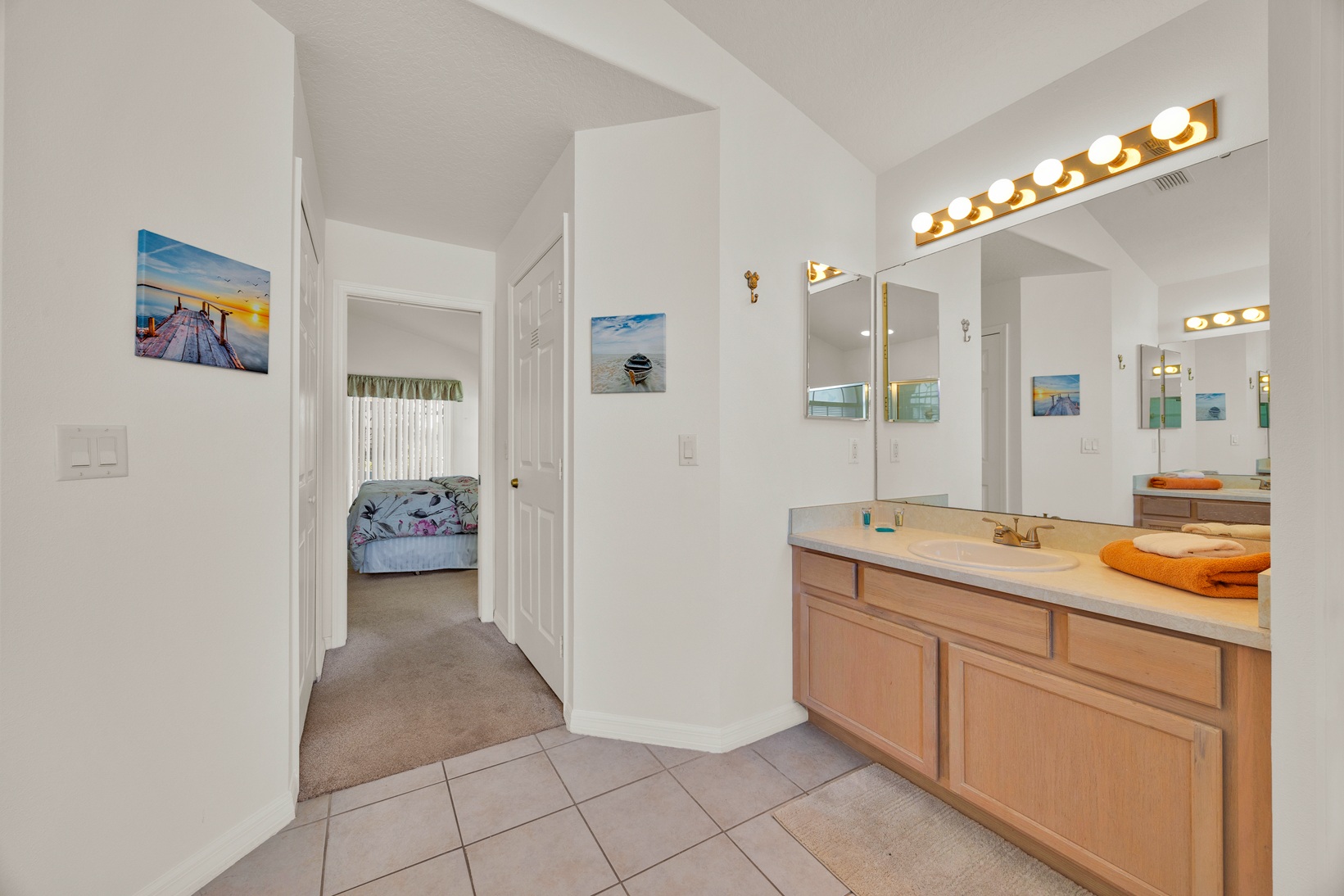 Master bathroom walk-in shower and tub facilities