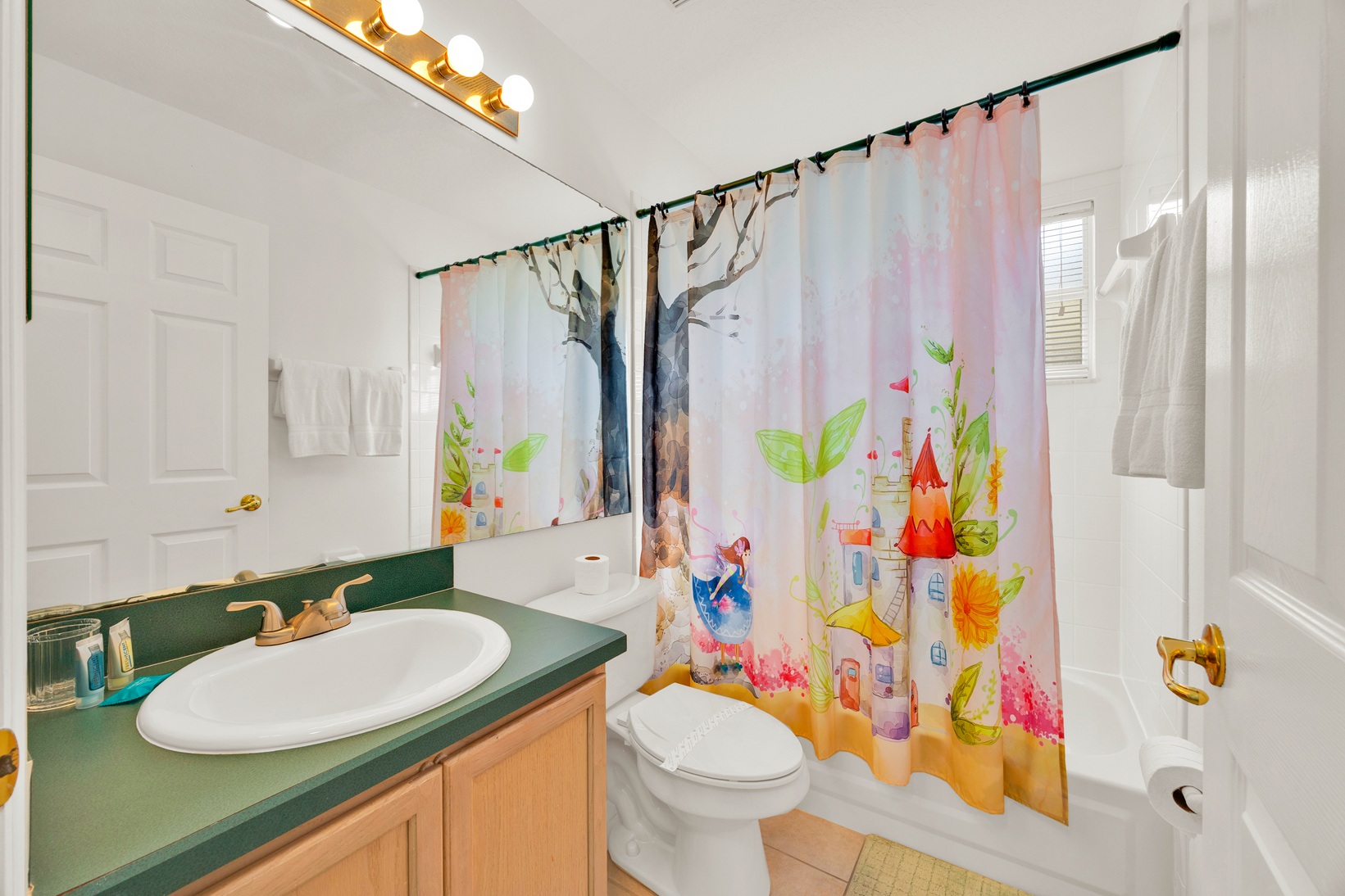 Shared family bathroom facilities